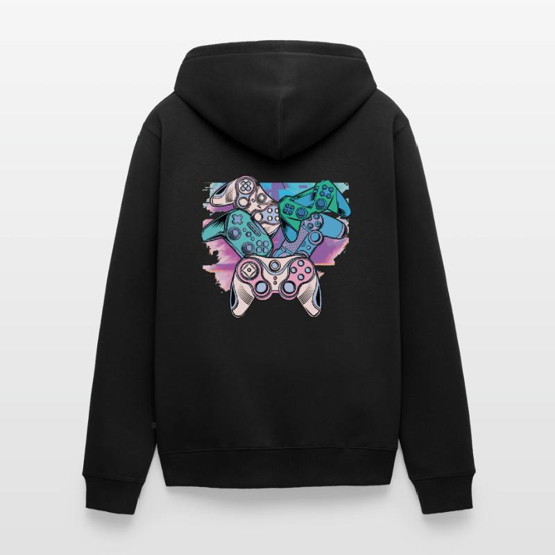 Play Controller Gaming Controller Brauchte Eine Unisex Premium Bio Zip Hoodie