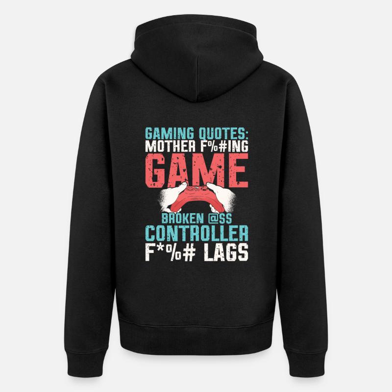 Capturez les frustrations du jeu. - Veste à capuche bio Premium Unisexe - noir