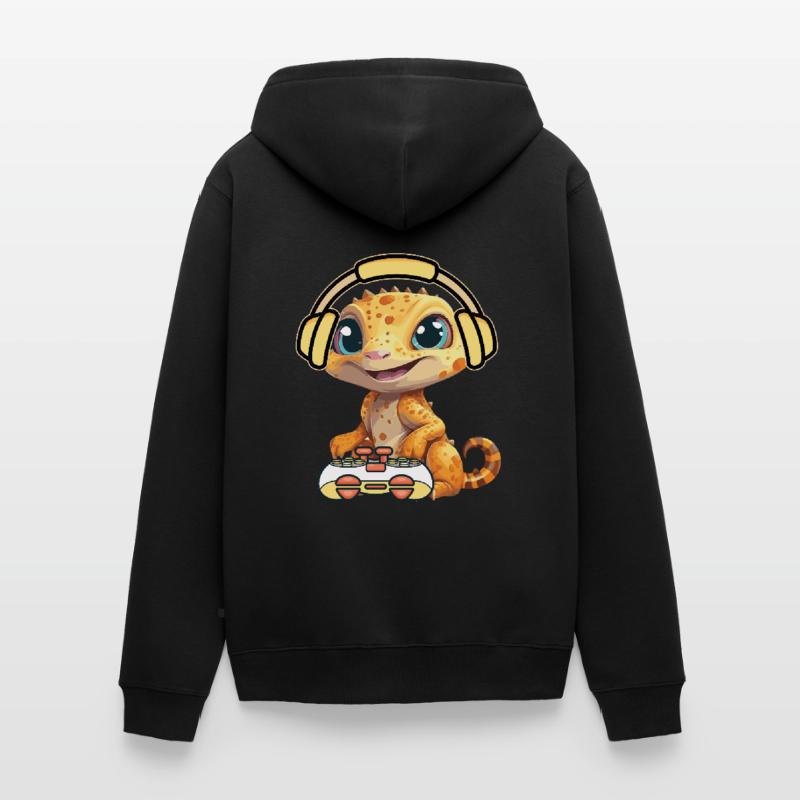 Spiele Controller Gaming Rex Dino Mit Controller Unisex Premium Bio Zip Hoodie