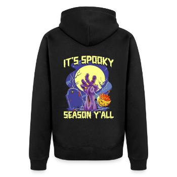 Halloween Ts Spooky Season Y’all - Veste à capuche bio Premium Unisexe - noir - Dos - Nico (187cm)