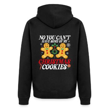 Non, vous pouvez trouver certains de mes biscuits de Noël. - Veste à capuche bio Premium Unisexe - noir - Dos - Nico (187cm)