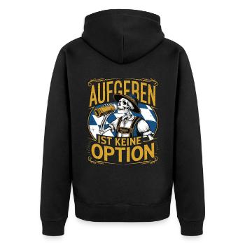 Abandonner n’est pas une option Beer October - Veste à capuche bio Premium Unisexe - noir - Dos - Nico (187cm)