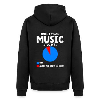 Vais-je enseigner la musique aujourd’hui professeur de musique Musicien Te - Veste à capuche bio Premium Unisexe - noir - Dos - Nico (187cm)