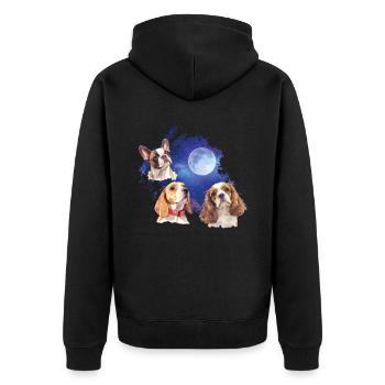 Apportez du style avec notre Cool Dog - Veste à capuche bio Premium Unisexe - noir - Dos - Nico (187cm)