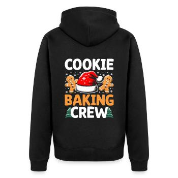 Cookie Baking Crew Pâtissier Boulanger Baker Bake Bakers - Veste à capuche bio Premium Unisexe - noir - Dos - Nico (187cm)