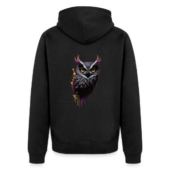 Célébrez le majestueux et le mystérieux - Veste à capuche bio Premium Unisexe - noir - Dos - Nico (187cm)