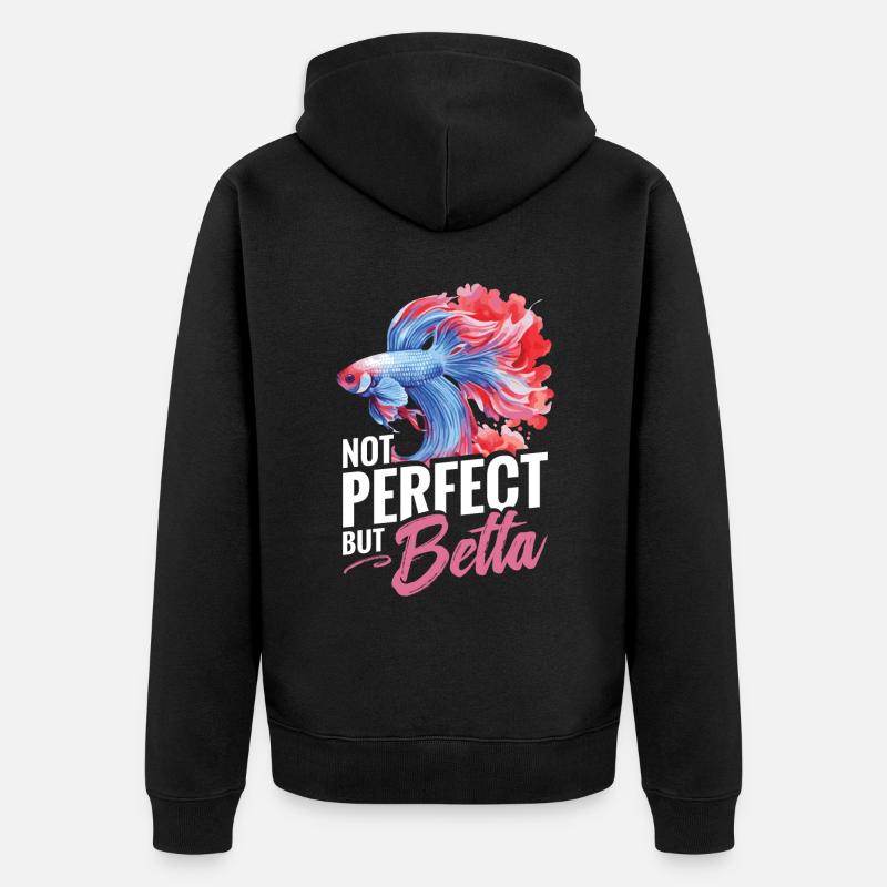 Pas parfait, mais Betta - Veste à capuche bio Premium Unisexe - noir