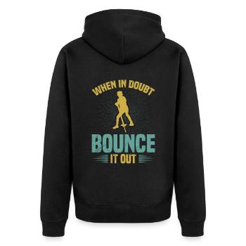 Pogo-stick : Si vous avez des doutes, descendez - Veste à capuche bio Premium Unisexe - noir - Dos - Nico (187cm)