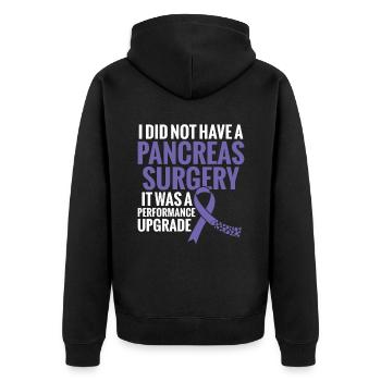 Je n’ai pas eu de chirurgie du pancréas, c’est - Veste à capuche bio Premium Unisexe - noir - Dos - Nico (187cm)