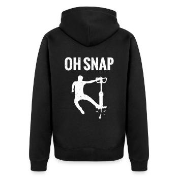 Bâton de Pogo Oh Snap - Veste à capuche bio Premium Unisexe - noir - Dos - Nico (187cm)