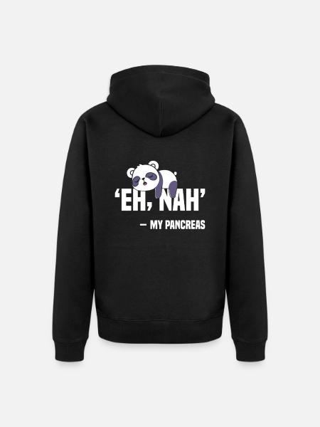 Only losers need a pancreas - Unisex Premium Organic Zip Hoodie - black