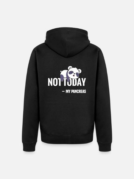 Nur Verlierer Brauchen Eine Bauchspeicheldrüse - Unisex Premium Bio Zip Hoodie - Schwarz
