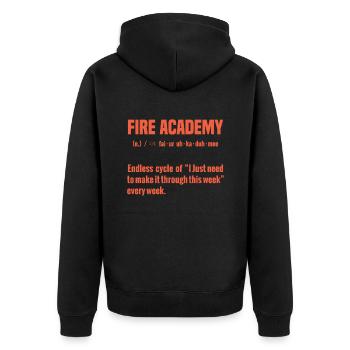 Cycle sans fin de l’Académie des pompiers de « J’ai juste besoin - Veste à capuche bio Premium Unisexe - noir - Dos - Nico (187cm)