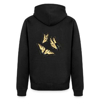 Les machaons tigrés sont les meilleurs pour les filles - Veste à capuche bio Premium Unisexe - noir - Dos - Nico (187cm)