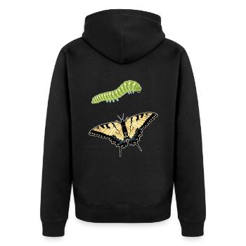 Les machaons tigrés sont les meilleurs pour les filles - Veste à capuche bio Premium Unisexe - noir - Dos - Nico (187cm)