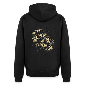 Les machaons tigrés sont les meilleurs pour les filles - Veste à capuche bio Premium Unisexe - noir - Dos - Nico (187cm)