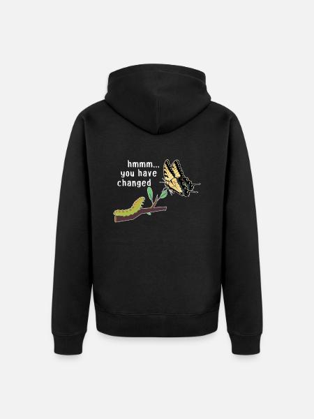Tiger swallowtails hmmm they've changed - Unisex Premium Organic Zip Hoodie - black