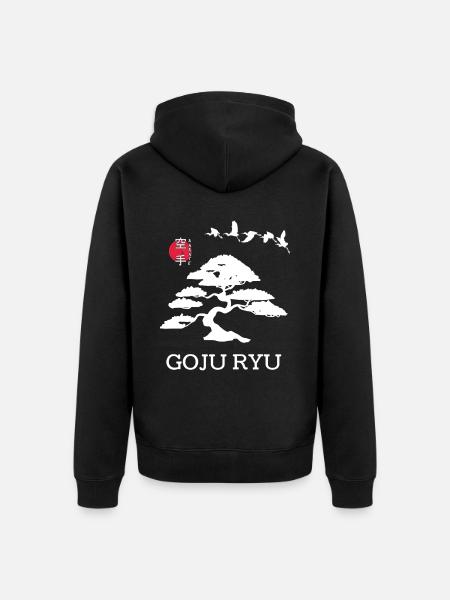 Goju Ryu Karate Bedste kampsport siden 1930 - Premium økologisk unisex-hættejakke - sort