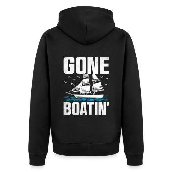 Pédalo Gone Boatin' - Veste à capuche bio Premium Unisexe - noir - Dos - Nico (187cm)