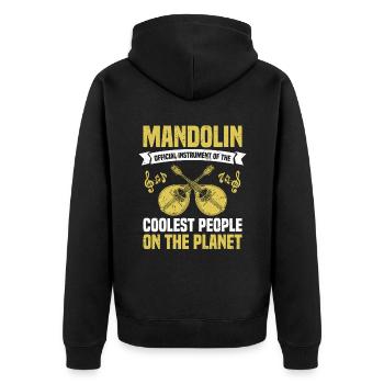 Mandolines Instrument officiel du plus cool - Veste à capuche bio Premium Unisexe - noir - Dos - Nico (187cm)