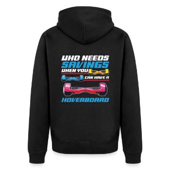 Qui a besoin d’économies lorsque vous avez un - Veste à capuche bio Premium Unisexe - noir - Dos - Nico (187cm)