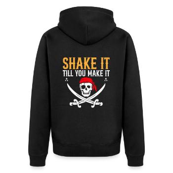 Shake It Till You Make It For Dancing Dancer - Unisex Premium Organic Zip Hoodie - black - Back - Nico (187cm)