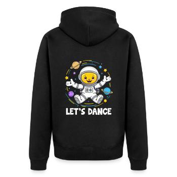 A Astronaut Dancing Let's Dance Dancing Dancer - Unisex Premium Organic Zip Hoodie - black - Back - Nico (187cm)