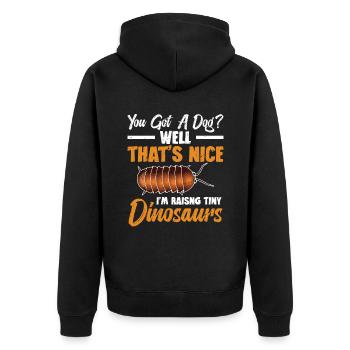 Avez-vous un chien ? Eh bien, c’est bien, je tire - Veste à capuche bio Premium Unisexe - noir - Dos - Nico (187cm)