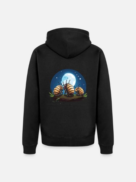 Alle Coolen Leute Züchten Winzige Dinosaurier - Unisex Premium Bio Zip Hoodie - Schwarz