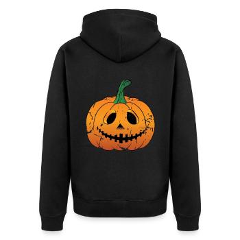 Mignon Jack-O-Lantern - Veste à capuche bio Premium Unisexe - noir - Dos - Nico (187cm)