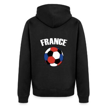 France Football Fan - Veste à capuche bio Premium Unisexe - noir - Dos - Nico (187cm)