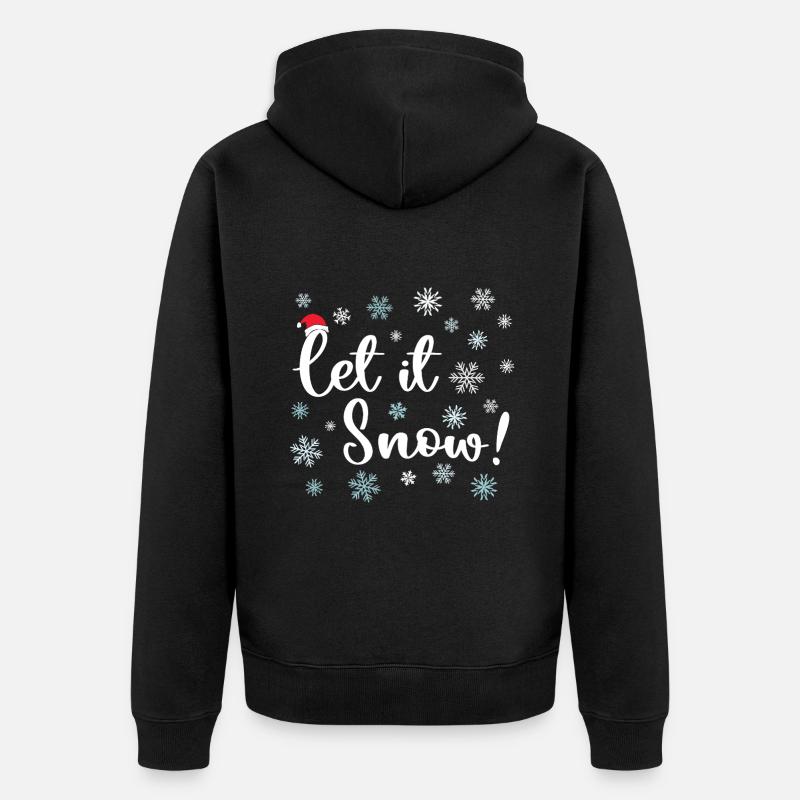 Que neige - Veste à capuche bio Premium Unisexe - noir