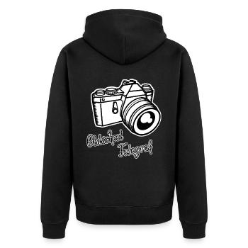 Photographe Old School Rétro Photographie Appareil photo analogique - Veste à capuche bio Premium Unisexe - noir - Dos - Nico (187cm)
