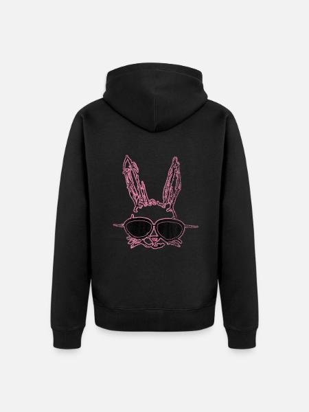 Sunglasses pink Hasepink - Unisex Premium Organic Zip Hoodie - black