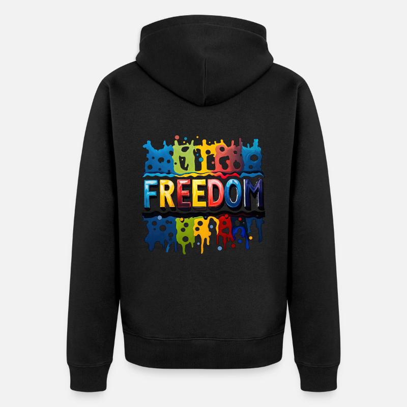 Liberté, Liberté - Veste à capuche bio Premium Unisexe - noir