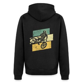Vélo de montagne Vélo de montagne Vélo de montagne - Veste à capuche bio Premium Unisexe - noir - Dos - Nico (187cm)