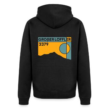 Großer Löffler Ski Tour Mountain Tour Souvenir Tyrol - Veste à capuche bio Premium Unisexe - noir - Dos - Nico (187cm)