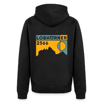 Lobhörner Ski de randonnée Randonnée Traversée Topo - Veste à capuche bio Premium Unisexe - noir - Dos - Nico (187cm)
