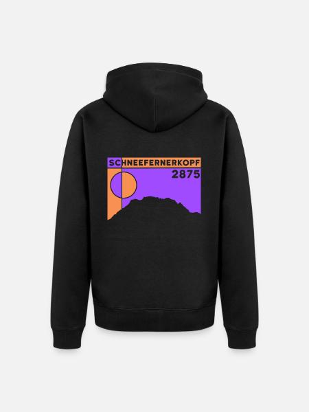 Schneefernerkopf Souvenir Keepsake Gift - Unisex Premium Organic Zip Hoodie - black