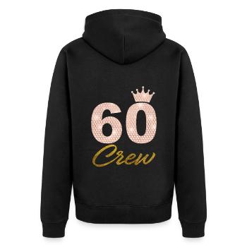 60 Party Crew Fête du 60e anniversaire 60 ans - Veste à capuche bio Premium Unisexe - noir - Dos - Nico (187cm)