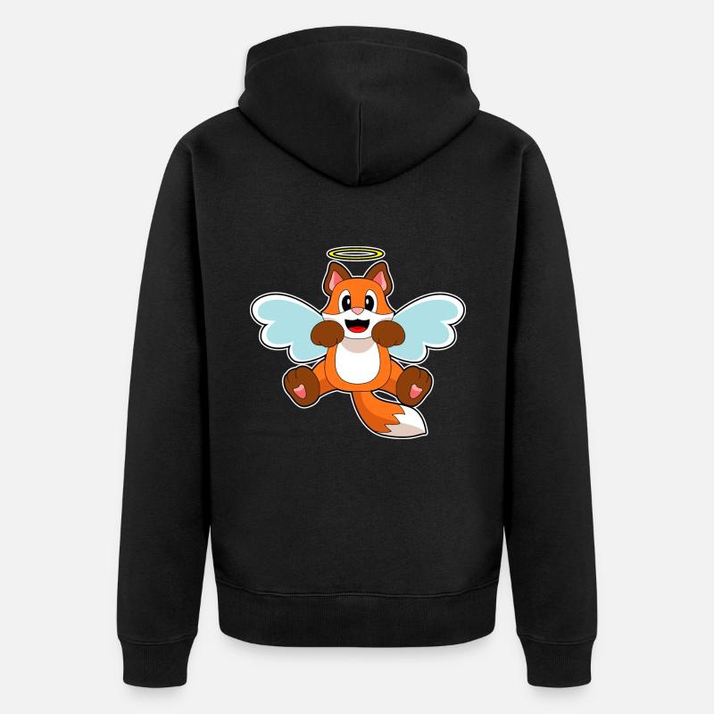 Fox Angel - Veste à capuche bio Premium Unisexe - noir