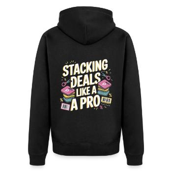 Cumuler les offres comme un pro Couponer Shopper Économisez - Veste à capuche bio Premium Unisexe - noir - Dos - Nico (187cm)
