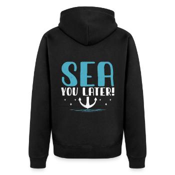 Pédalo Sea You Later - Veste à capuche bio Premium Unisexe - noir - Dos - Nico (187cm)