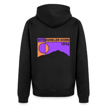 Kitzbüheler Horn Hike Kitzbühel Alps Austria - Unisex Premium Organic Zip Hoodie - black - Back - Nico (187cm)