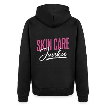 Dermatologie Dermatologue Junkie - Veste à capuche bio Premium Unisexe - noir - Dos - Nico (187cm)