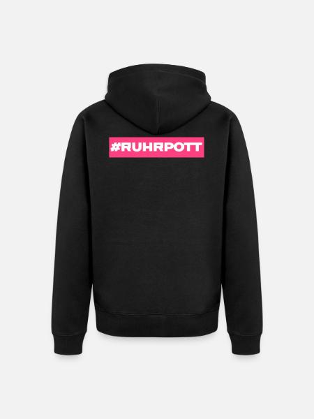 ruhrpott - Unisex Premium Bio Zip Hoodie - Schwarz