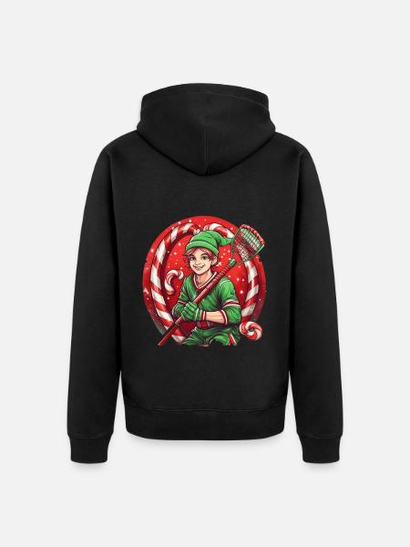 Crosse des elfes de Noël - Veste à capuche bio Premium Unisexe - noir