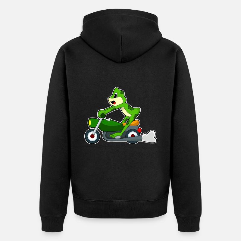 Moto Frog - Veste à capuche bio Premium Unisexe - noir