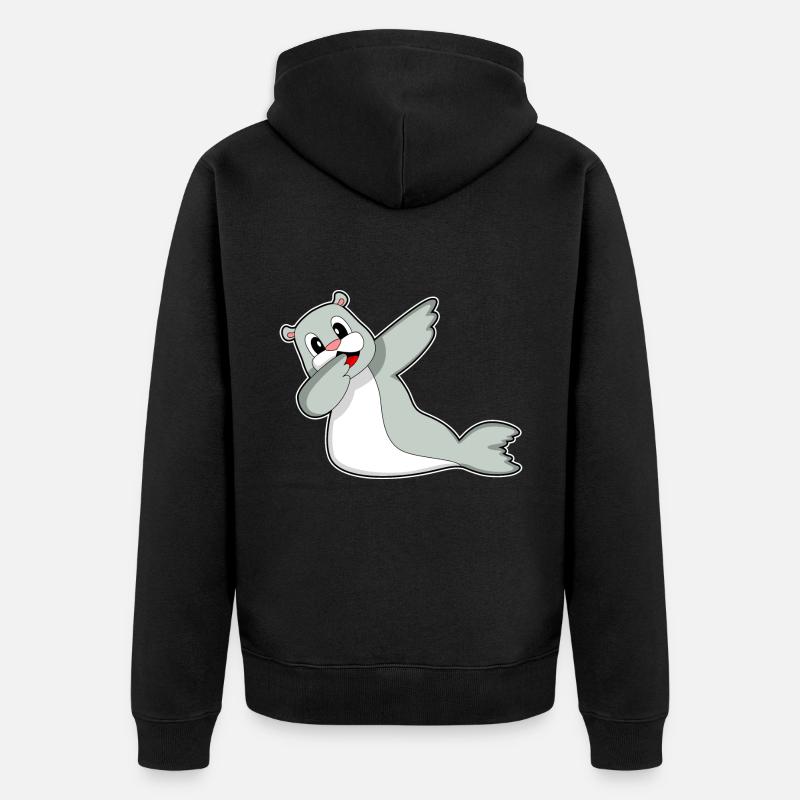 Danse hip-hop Seal - Veste à capuche bio Premium Unisexe - noir