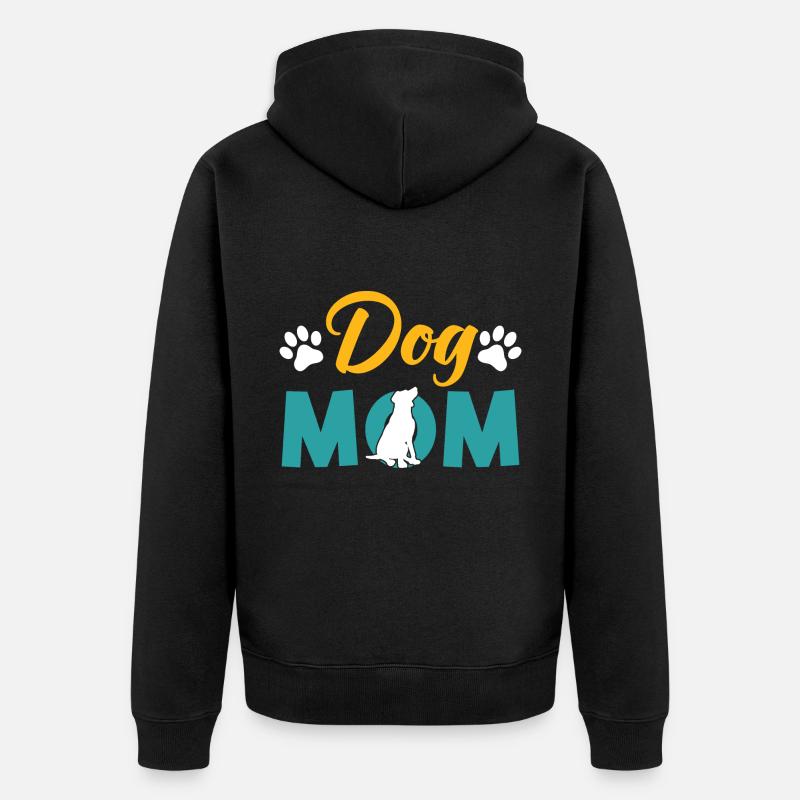 chiens maman - Veste à capuche bio Premium Unisexe - noir